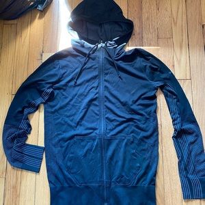 NIKE black/grey lightweight zip up hoodie